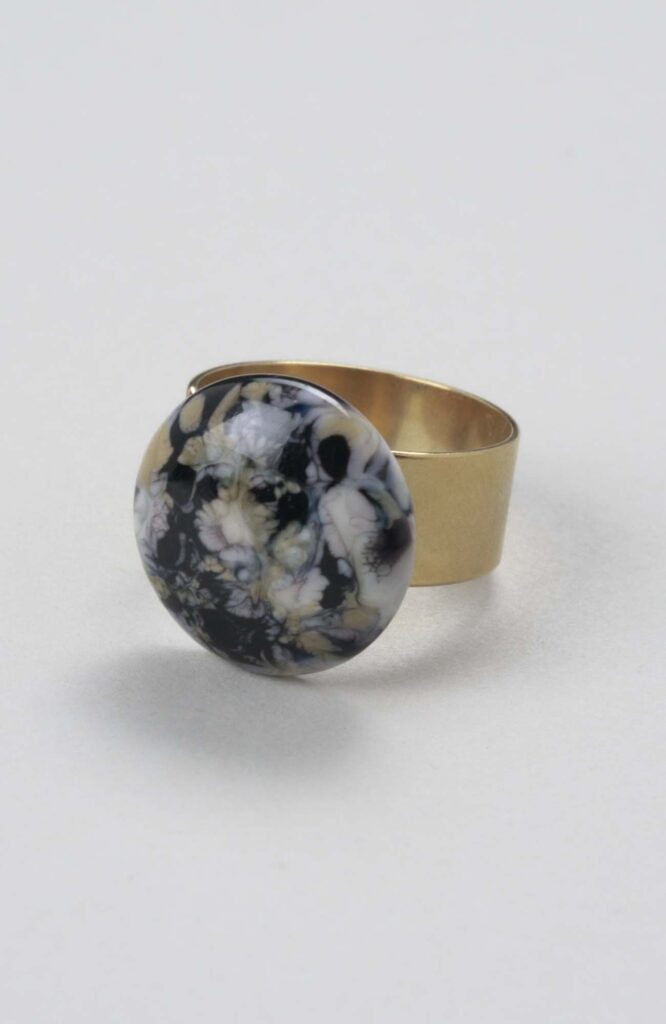 Bague plate ajustable Intense