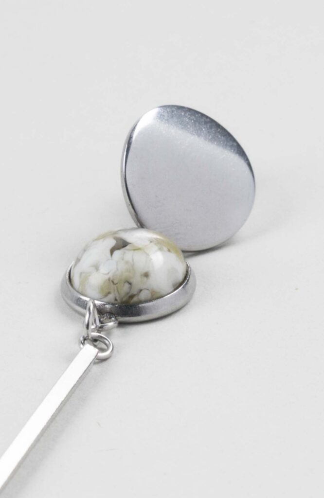 Clous d'oreilles pendants cabochon Anis