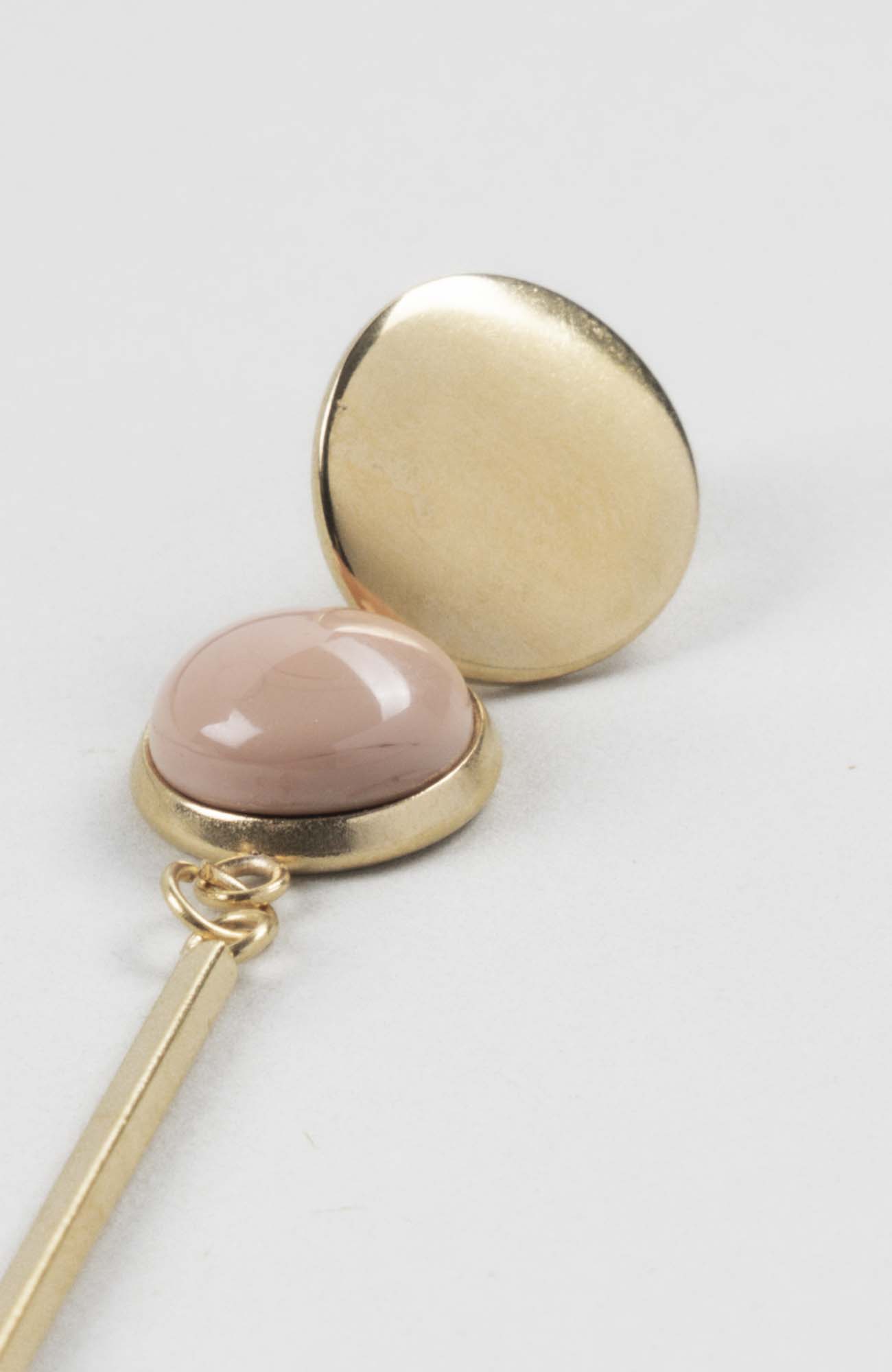 Clous d&rsquo;oreilles pendants cabochon Nude Uni