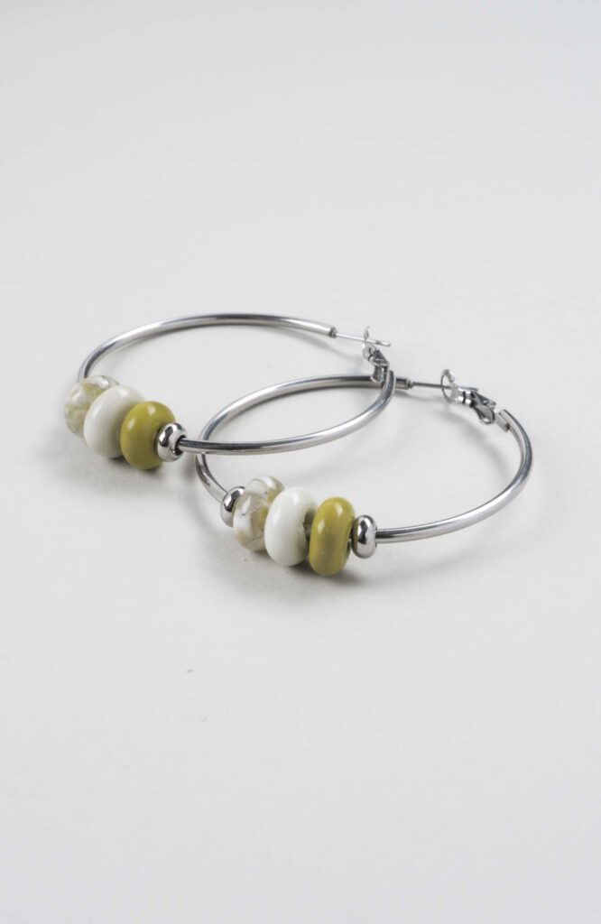 Boucles d'oreilles créoles "Anis"
