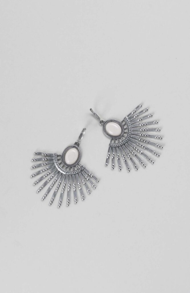 Boucles d'oreilles orientales Ivoire