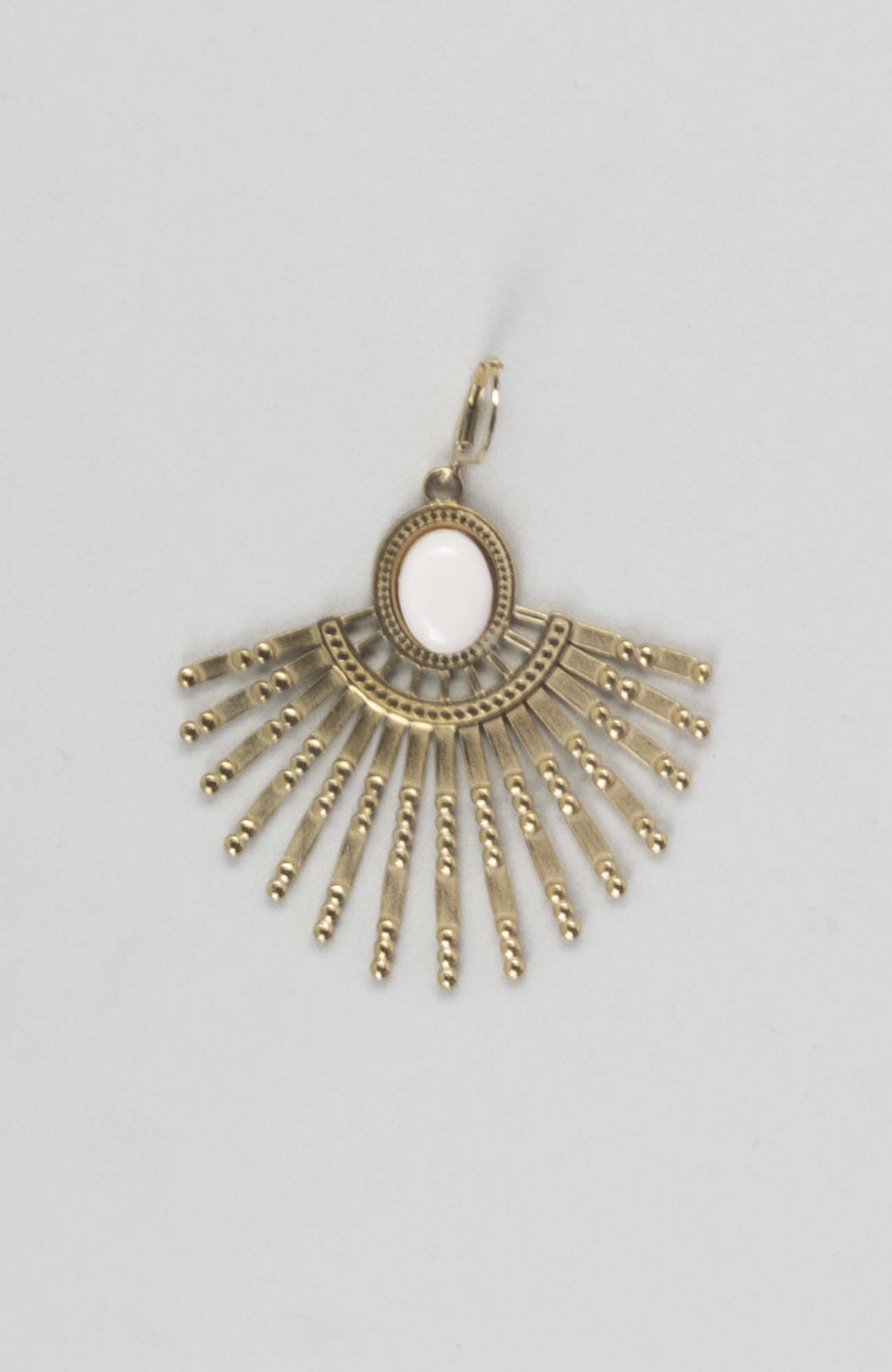 Boucles d’oreilles orientales Crème rosé