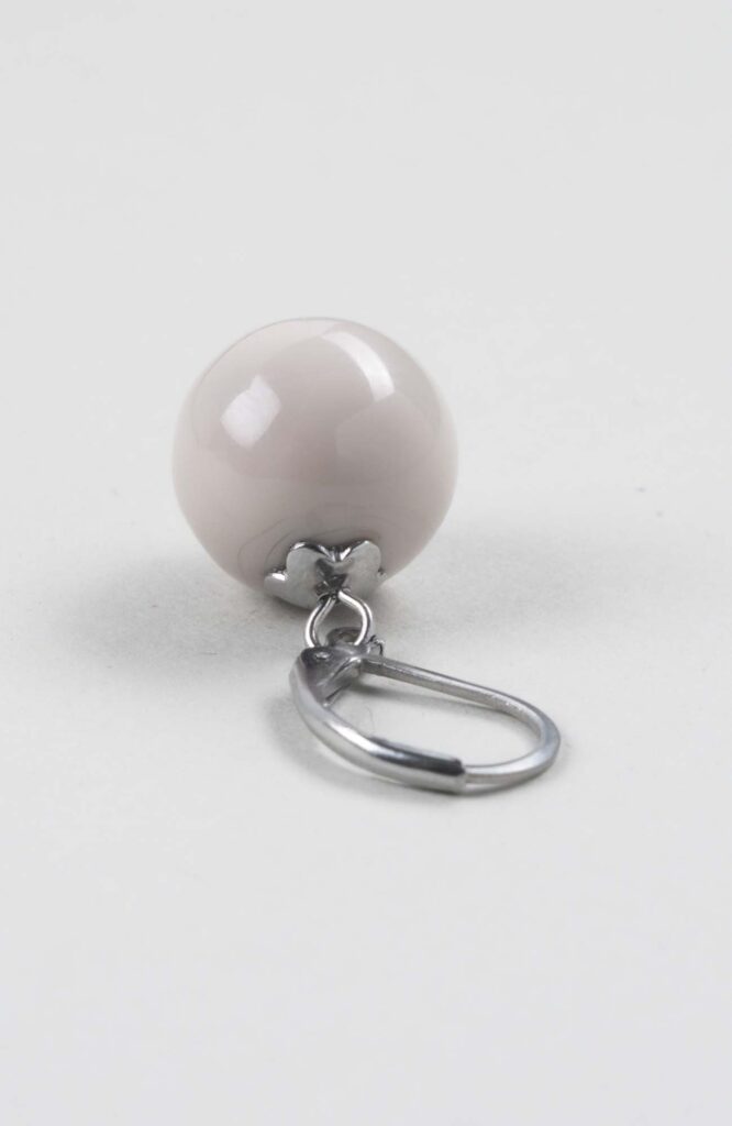 Boucles d'oreilles perles Ivoire