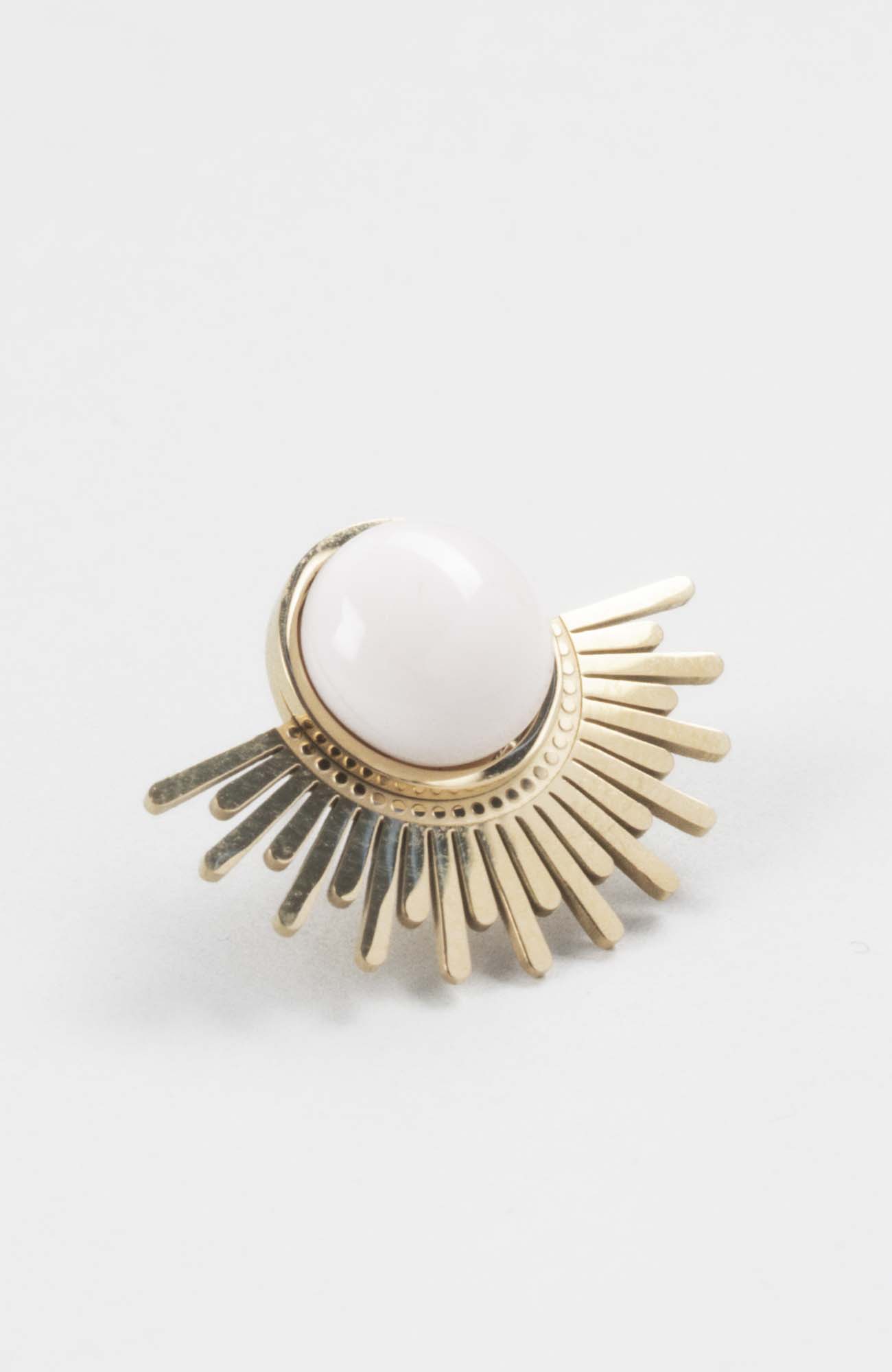 Clous d’oreilles Soleil Crème rosé