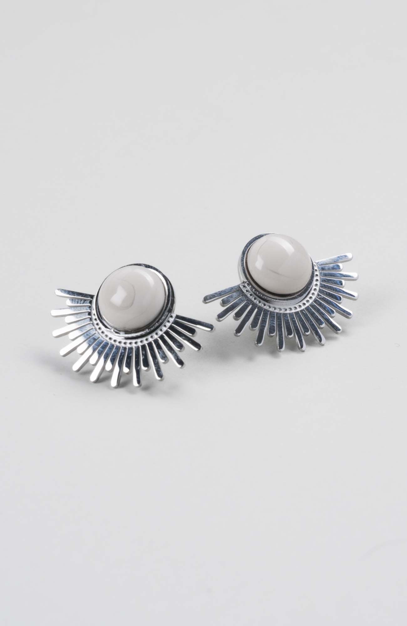 Clous d&rsquo;oreilles Soleil Ivoire