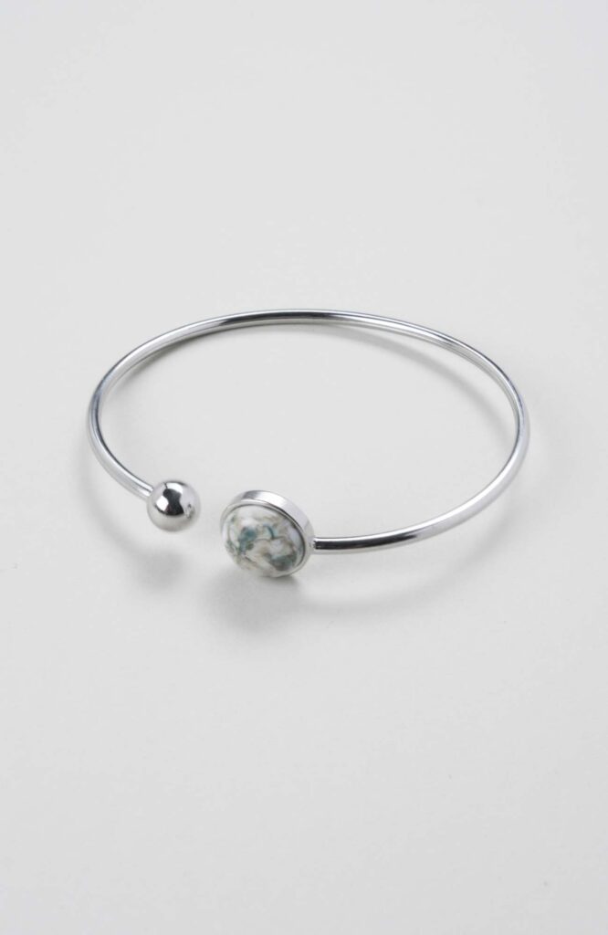 Bracelet jonc cabochon ajustable taille L Cielo