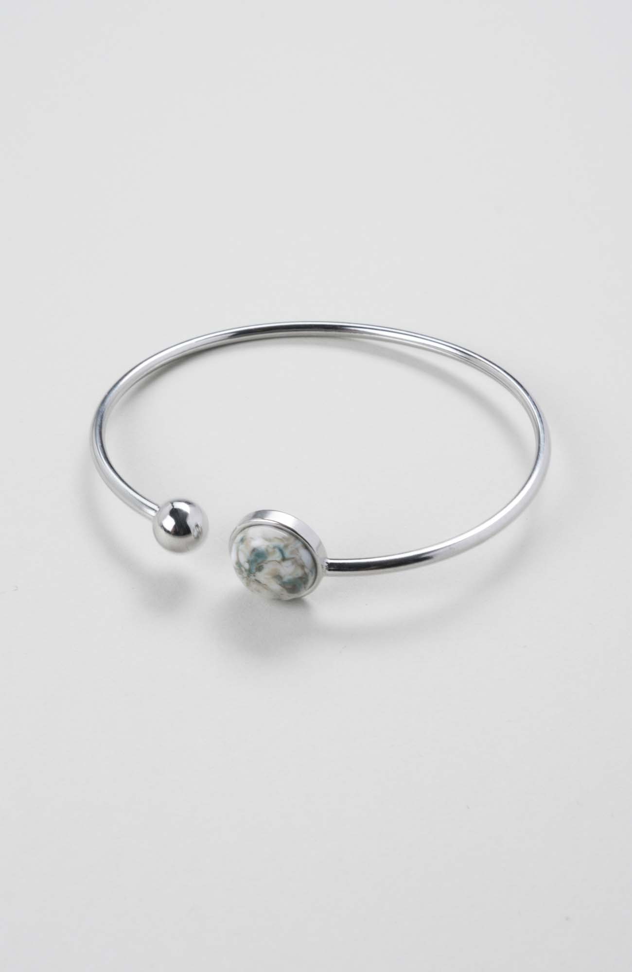 Bracelet jonc cabochon ajustable taille L Cielo