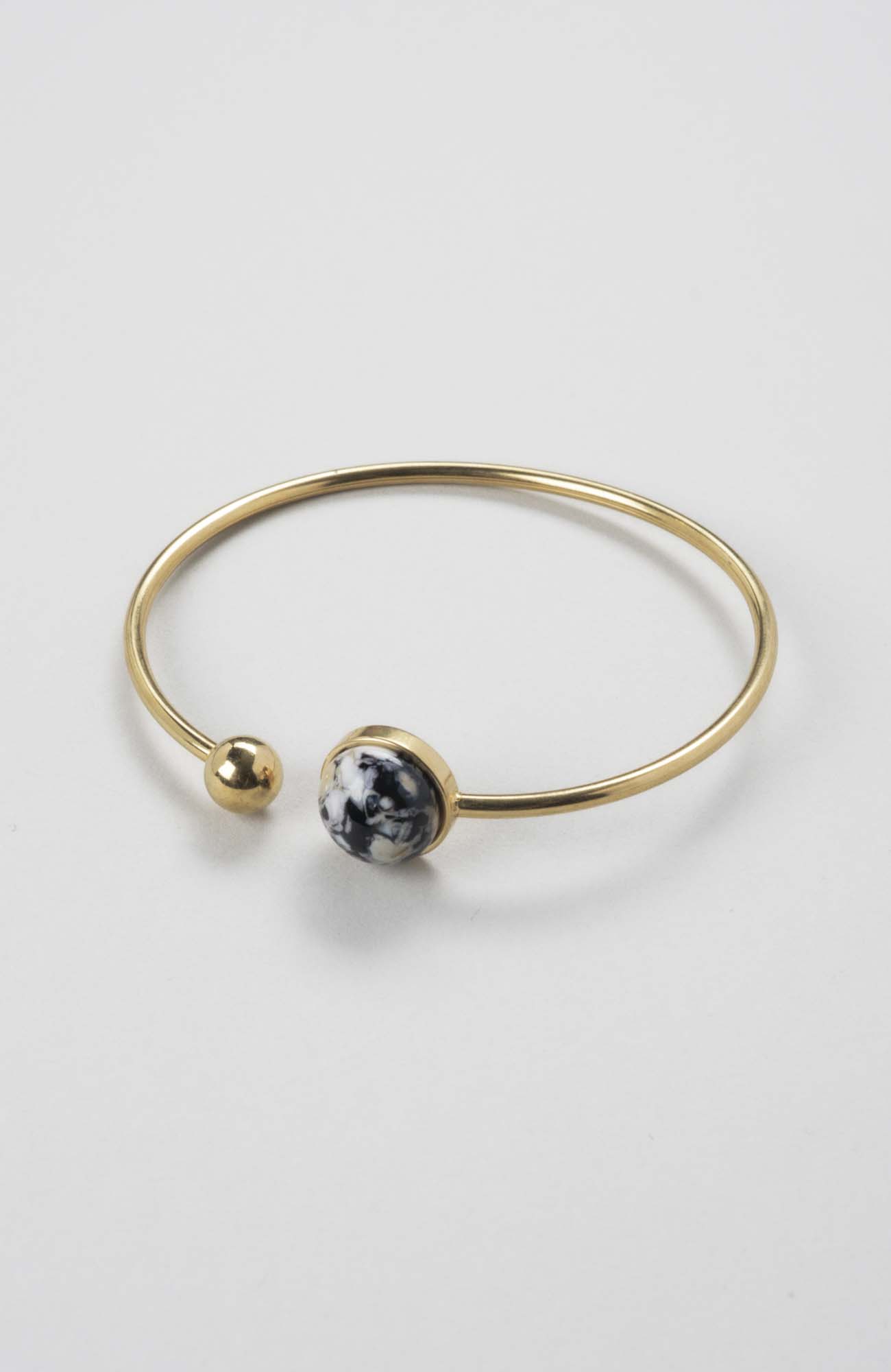 Bracelet jonc cabochon ajustable taille L Intense