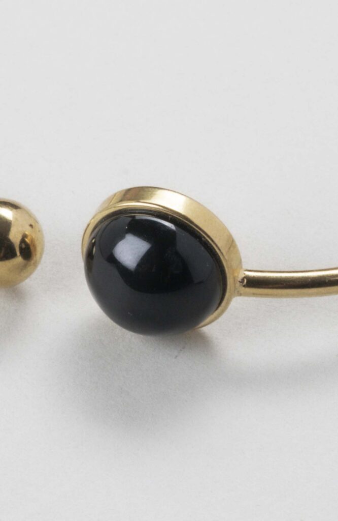 Bracelet jonc cabochon ajustable taille L Intense Uni