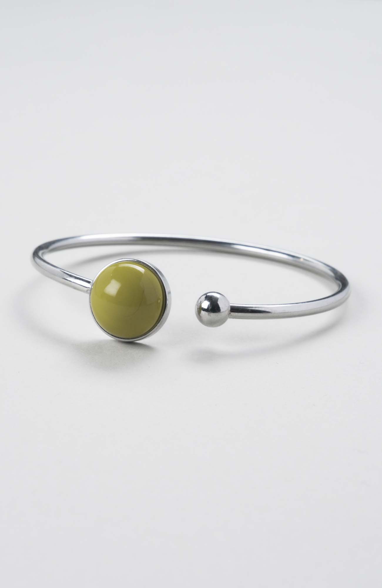 Bracelet jonc cabochon ajustable taille S/M Anis Uni