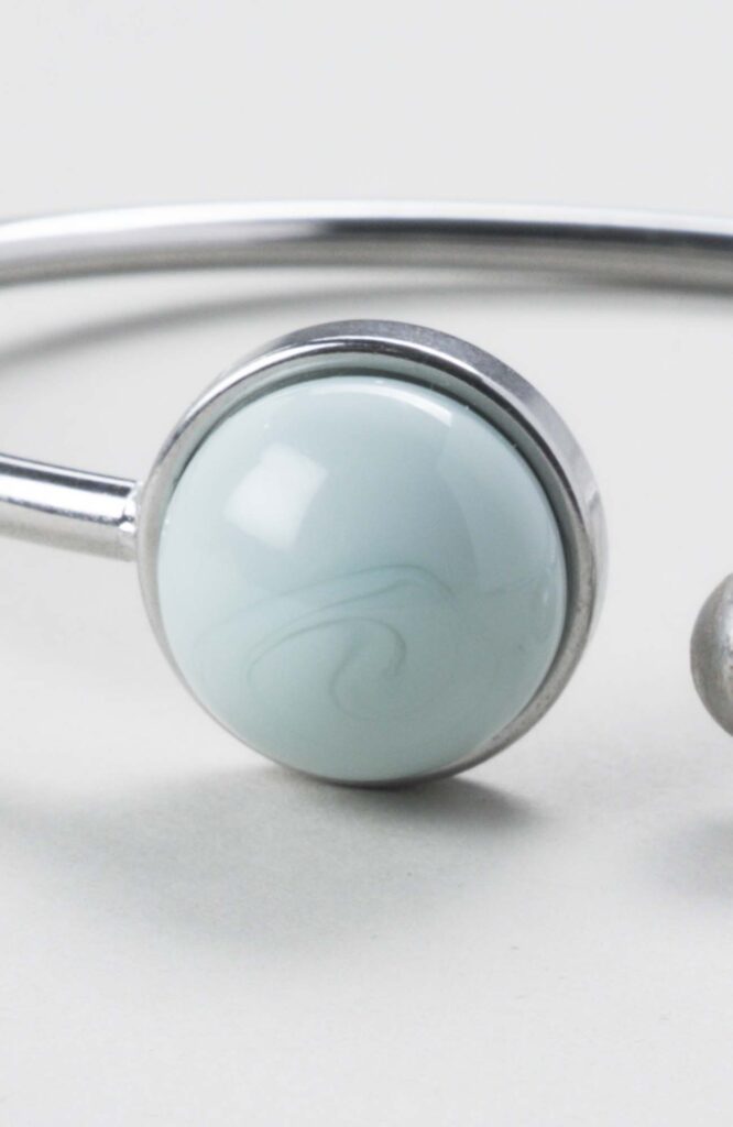 Bracelet jonc cabochon ajustable taille S/M Cielo Uni