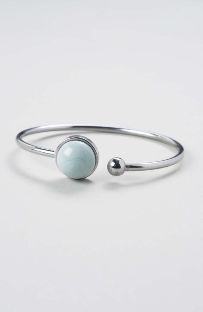 Bracelet jonc cabochon ajustable taille S/M Cielo Uni