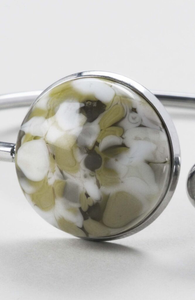 Bracelet jonc plat ajustable Anis