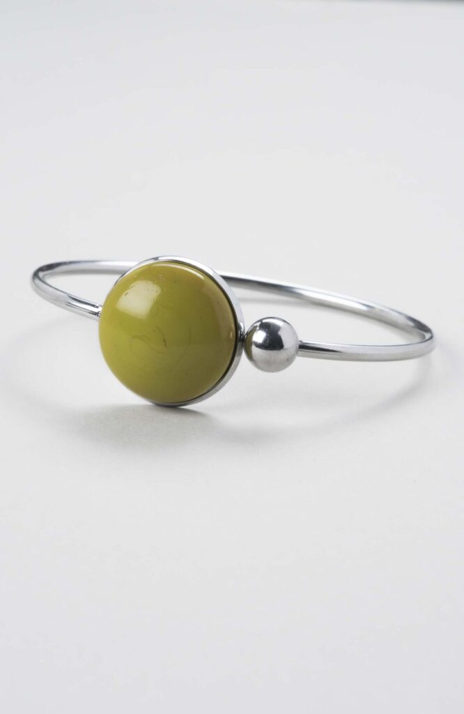 Bracelet jonc plat ajustable Anis Uni