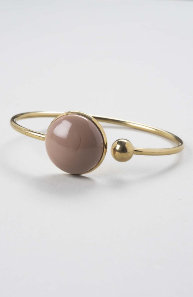 Bracelet jonc plat ajustable "Nude Uni"