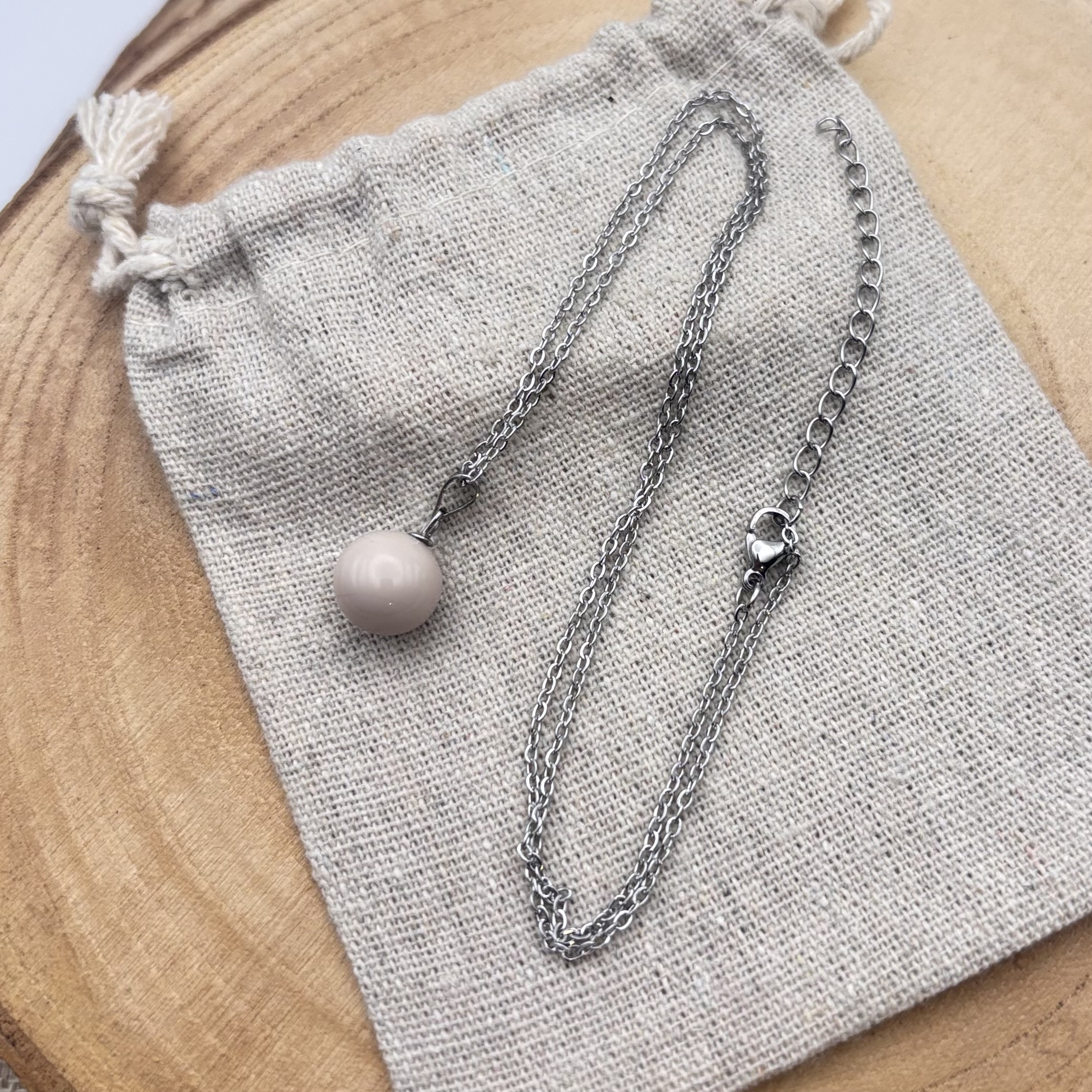 Collier petite perle « Ivoire »
