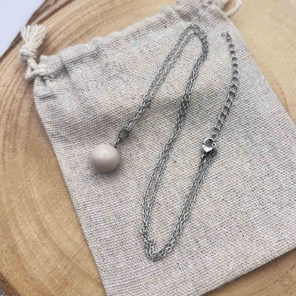 Collier petite perle "Ivoire"