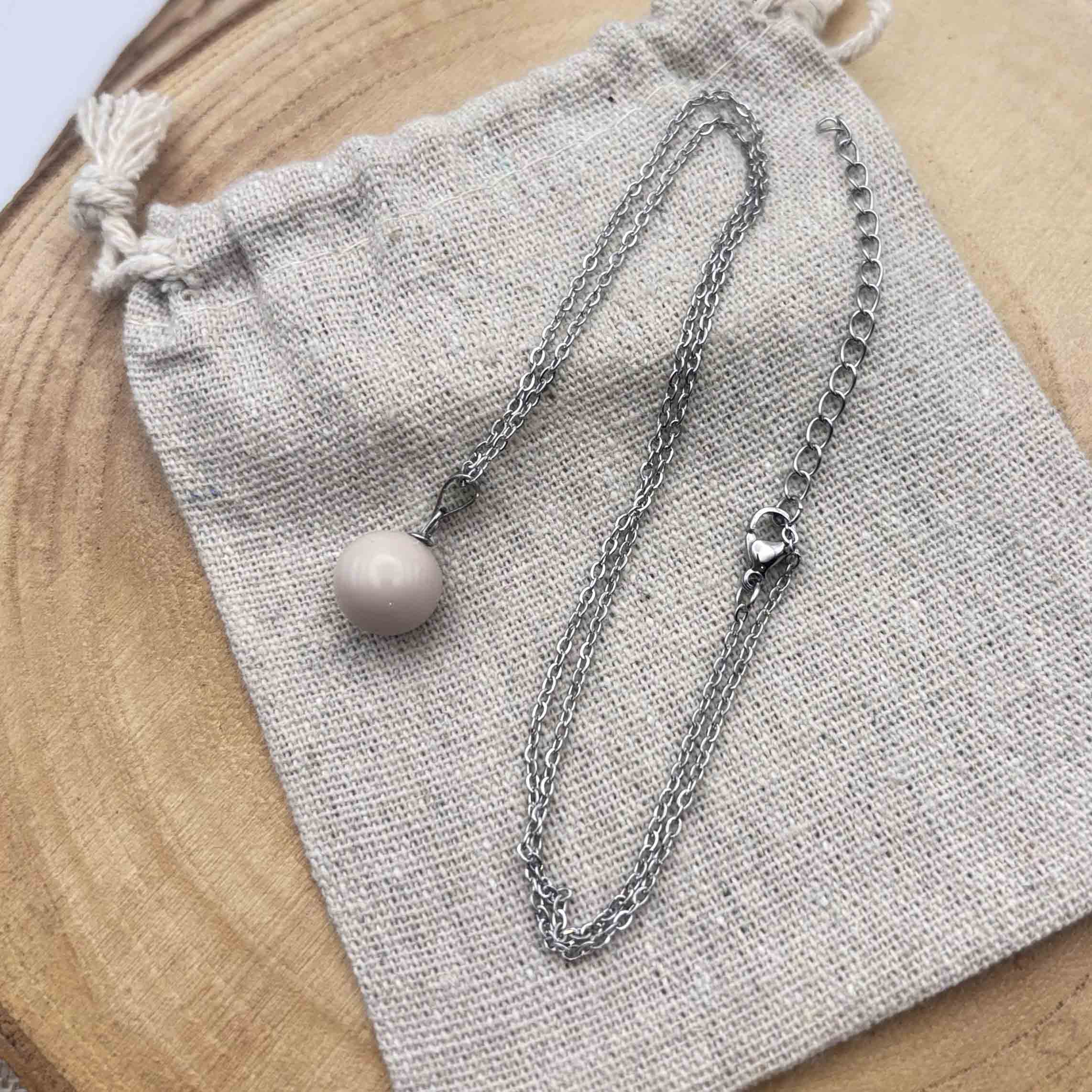 Collier petite perle « Ivoire »