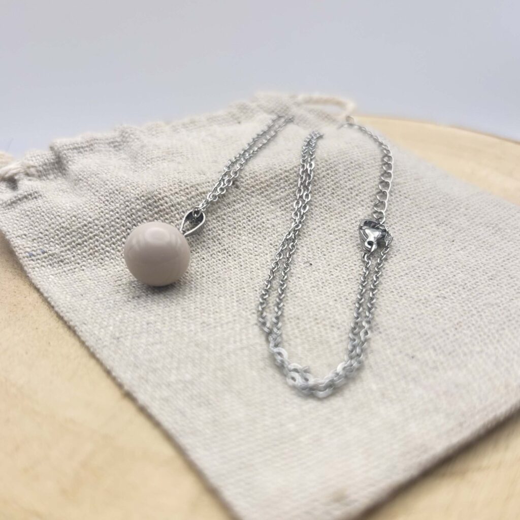Collier petite perle "Ivoire"