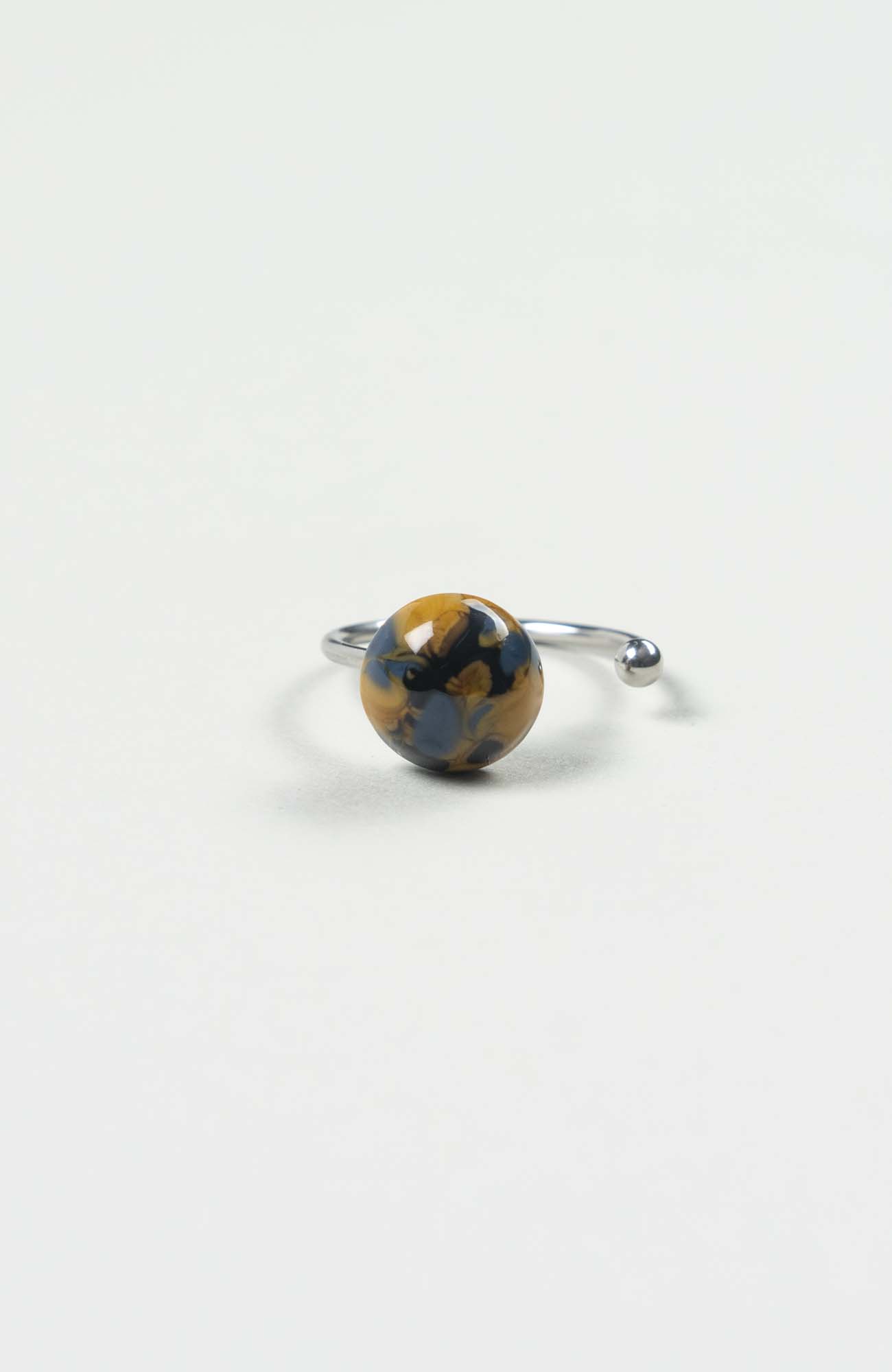 Bague décalée Azura Argenté