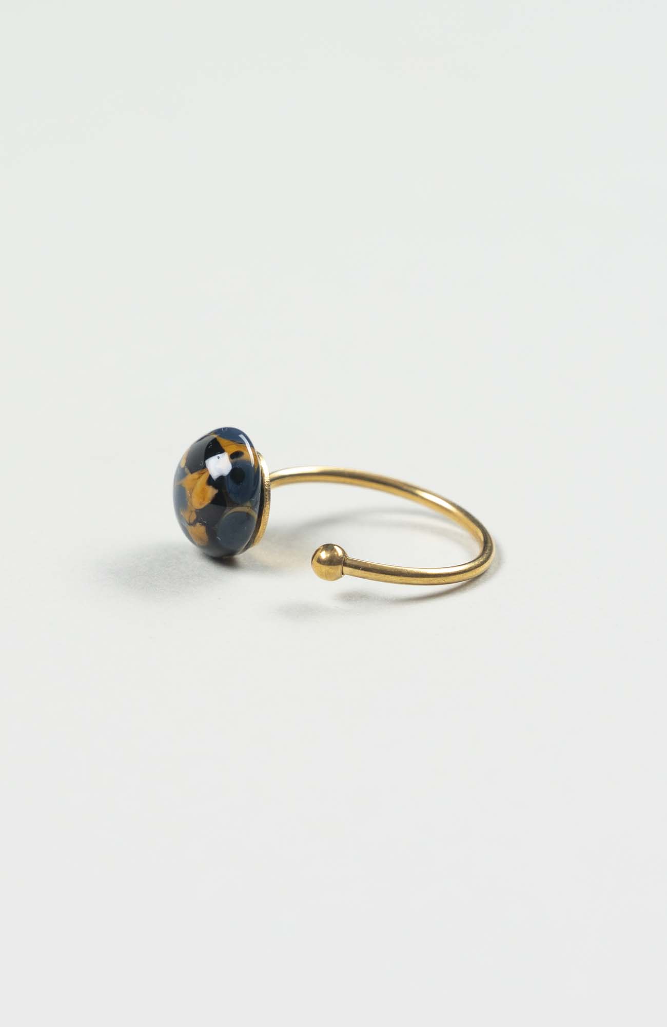 Bague décalée Azura Doré