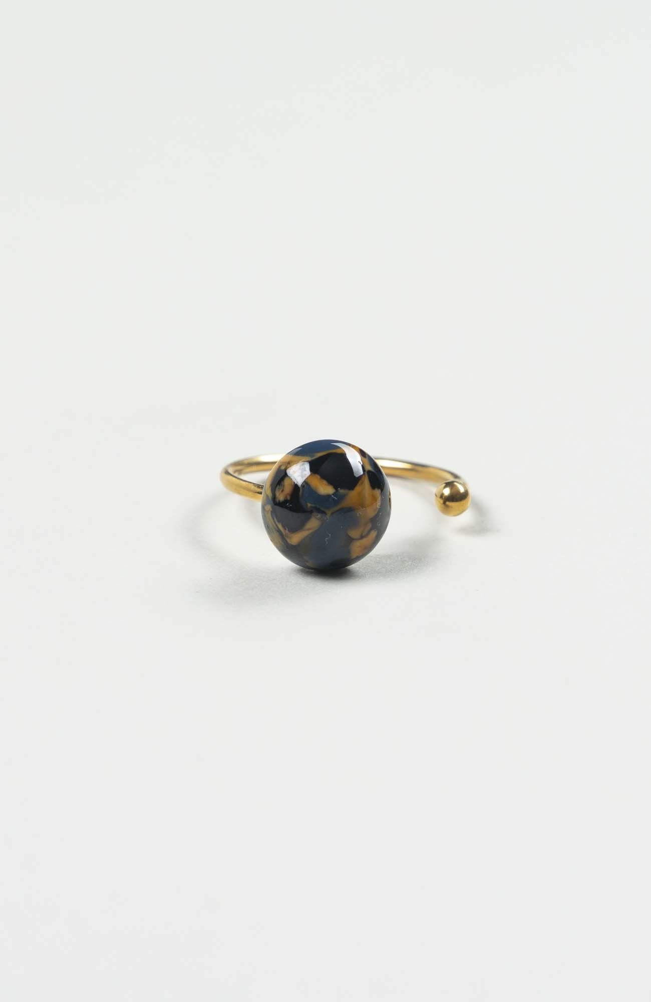 Bague décalée Azura Doré
