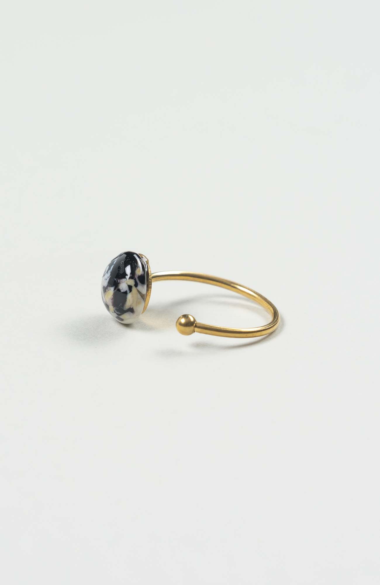 Bague décalée Intense Doré