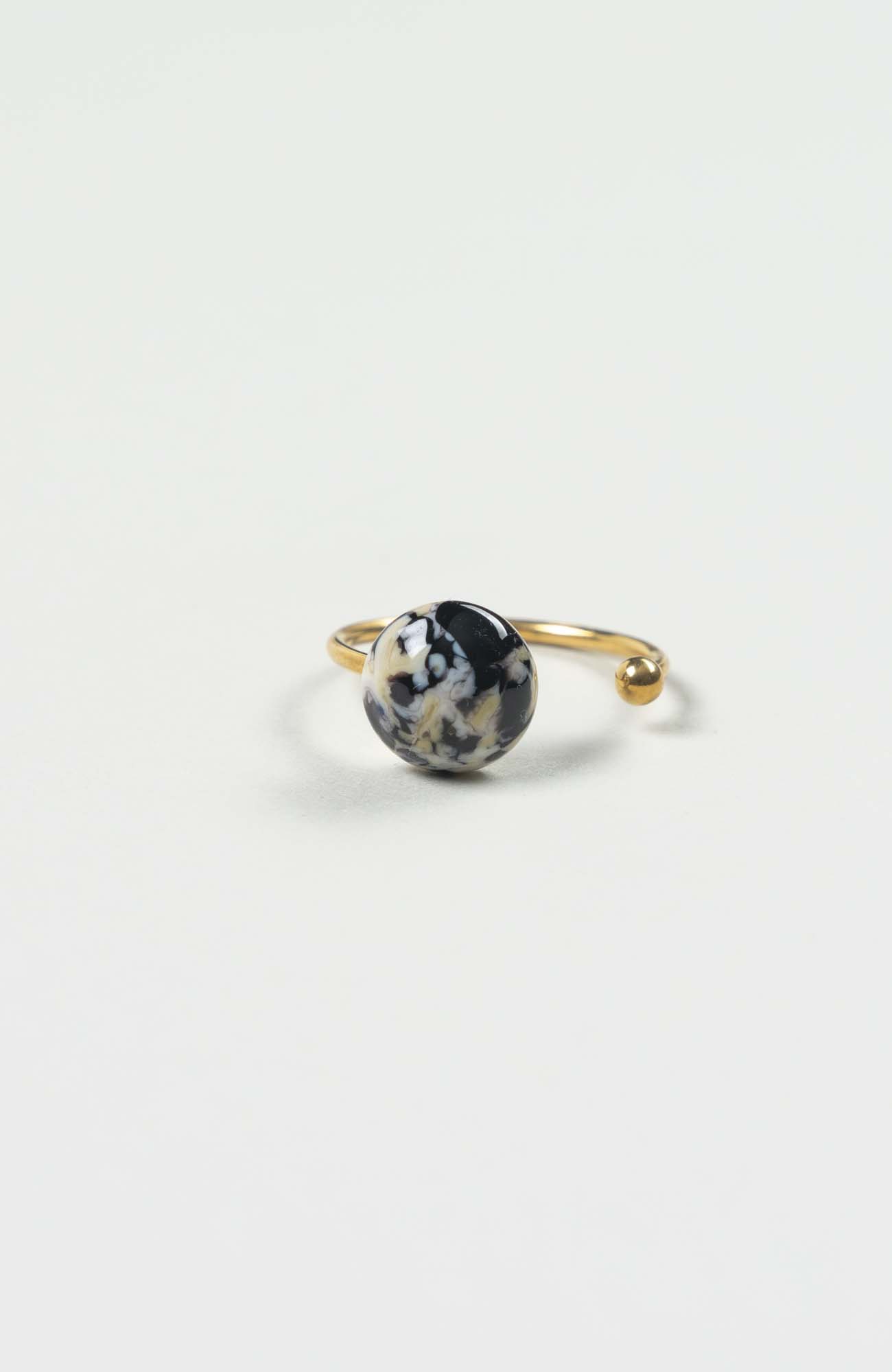 Bague décalée Intense Doré