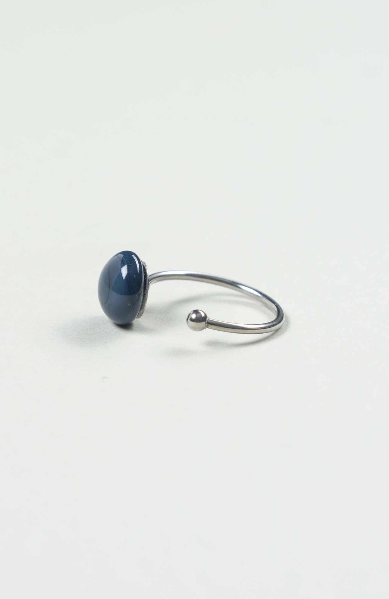 Bague décalée Azura Uni Argenté