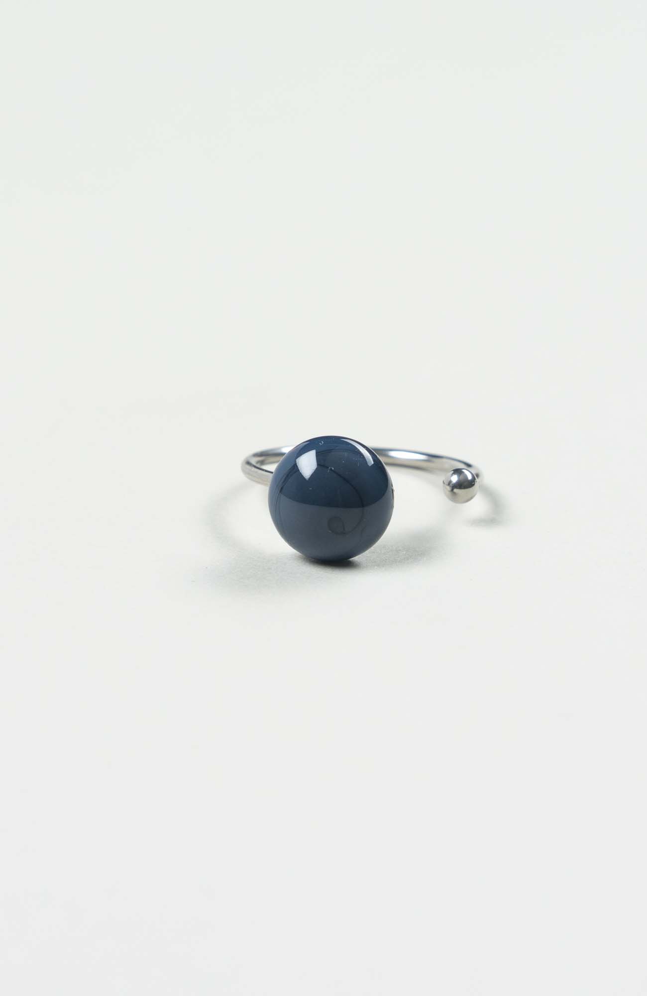 Bague décalée Azura Uni Argenté