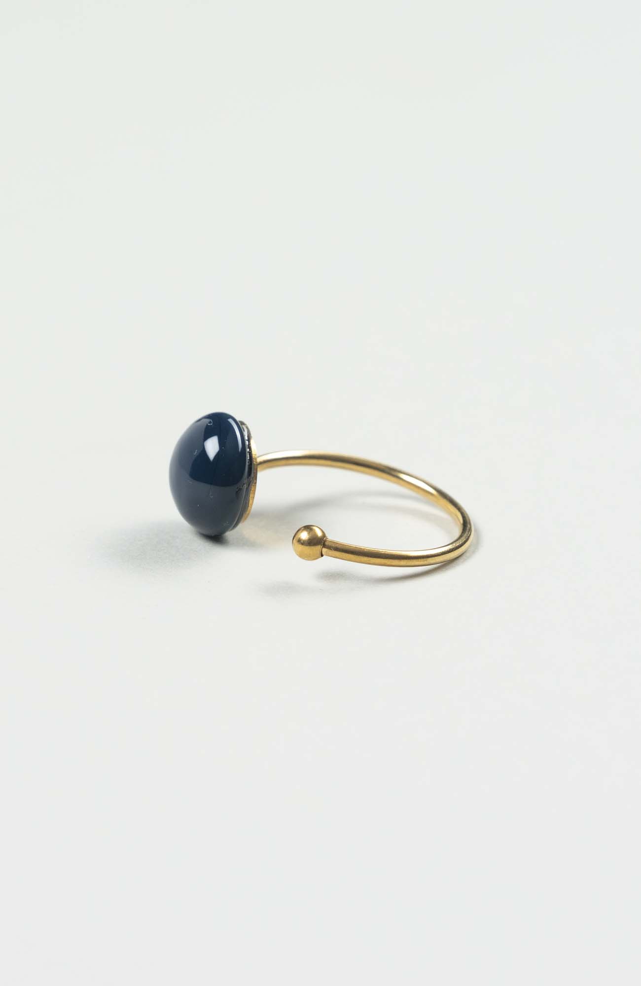 Bague décalée Azura Uni Doré