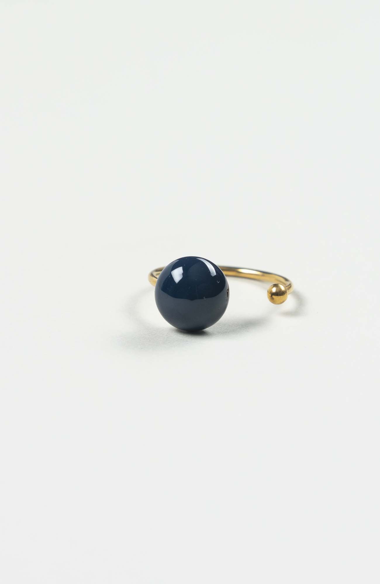 Bague décalée Azura Uni Doré