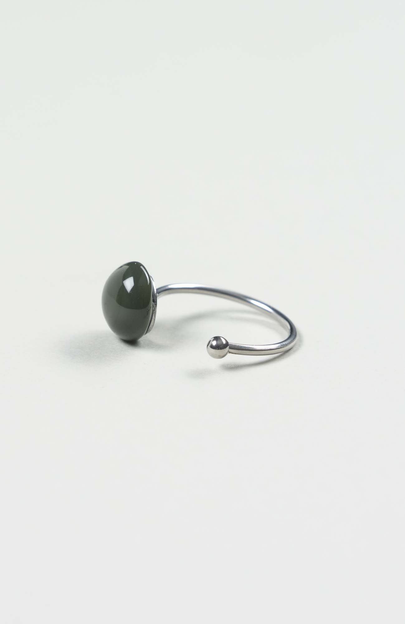 Bague décalée British Uni Argenté