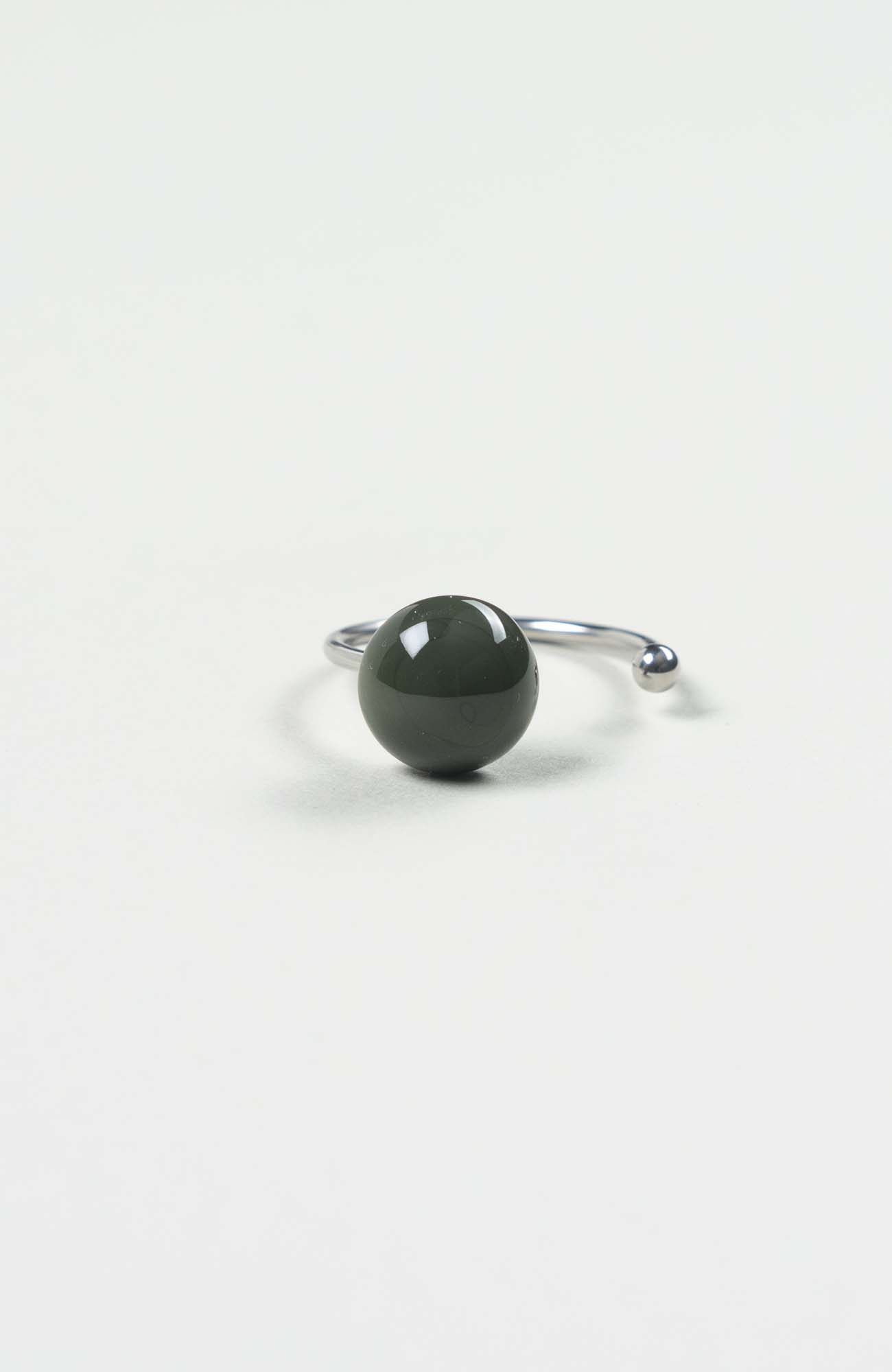 Bague décalée British Uni Argenté