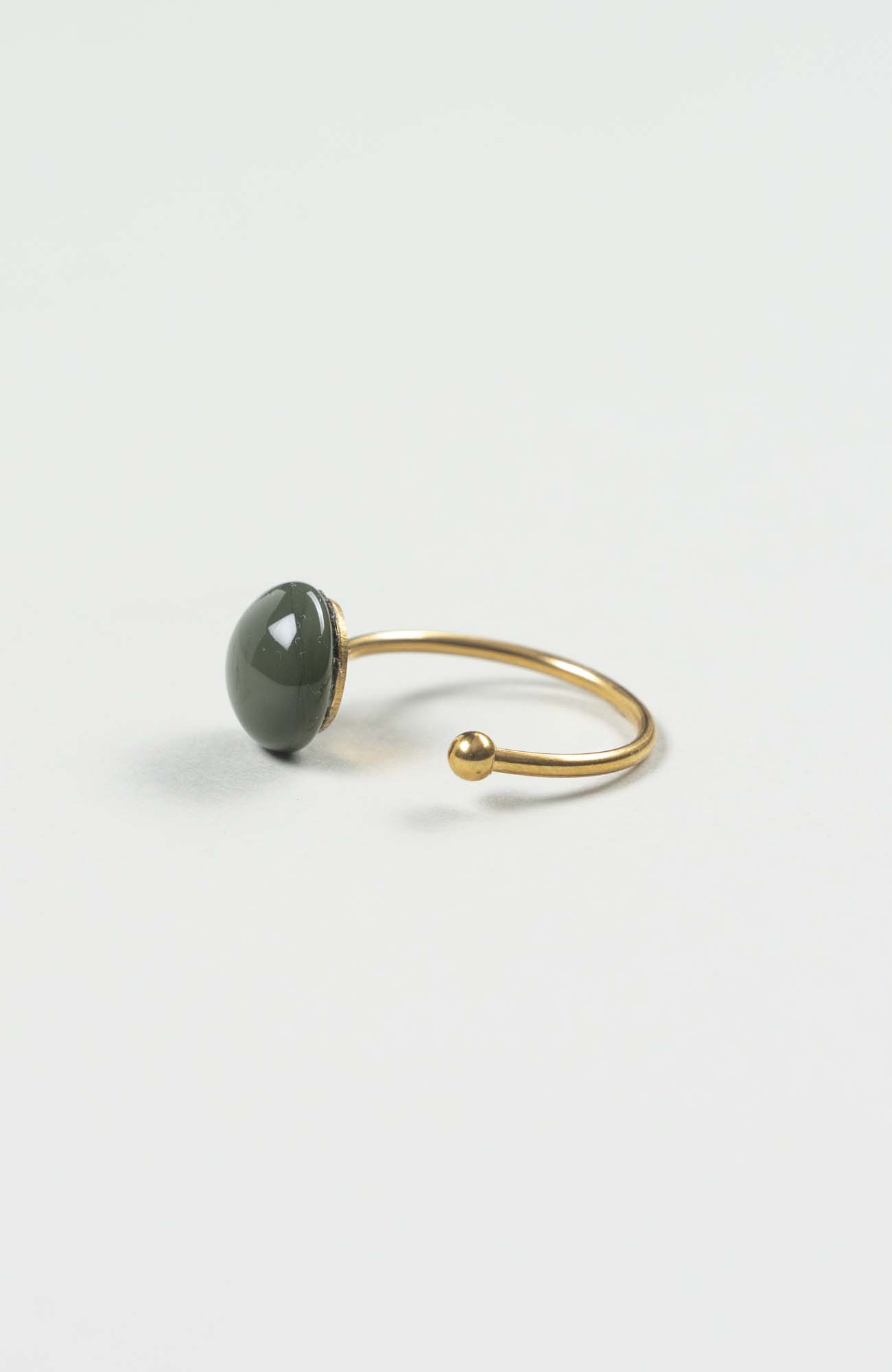 Bague décalée British Uni Doré