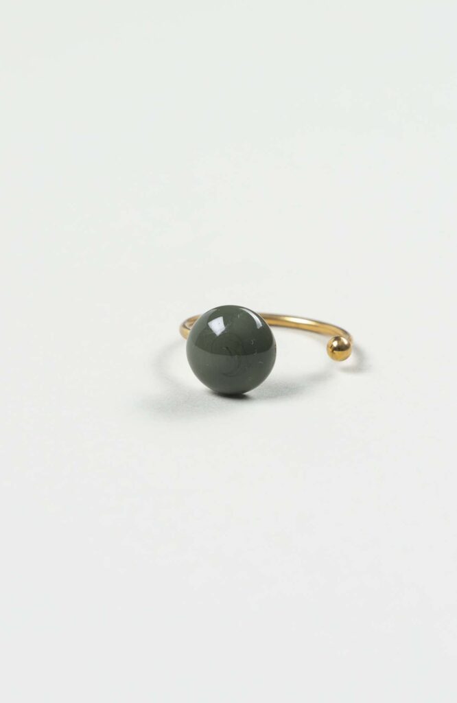 Bague décalée British Uni Doré