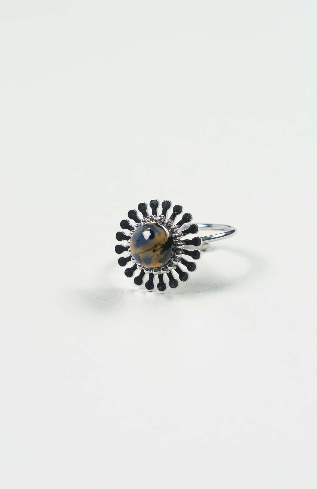 Bague fleur Azura Argenté