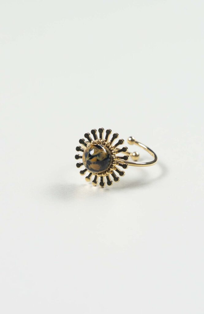 Bague fleur Azura Doré