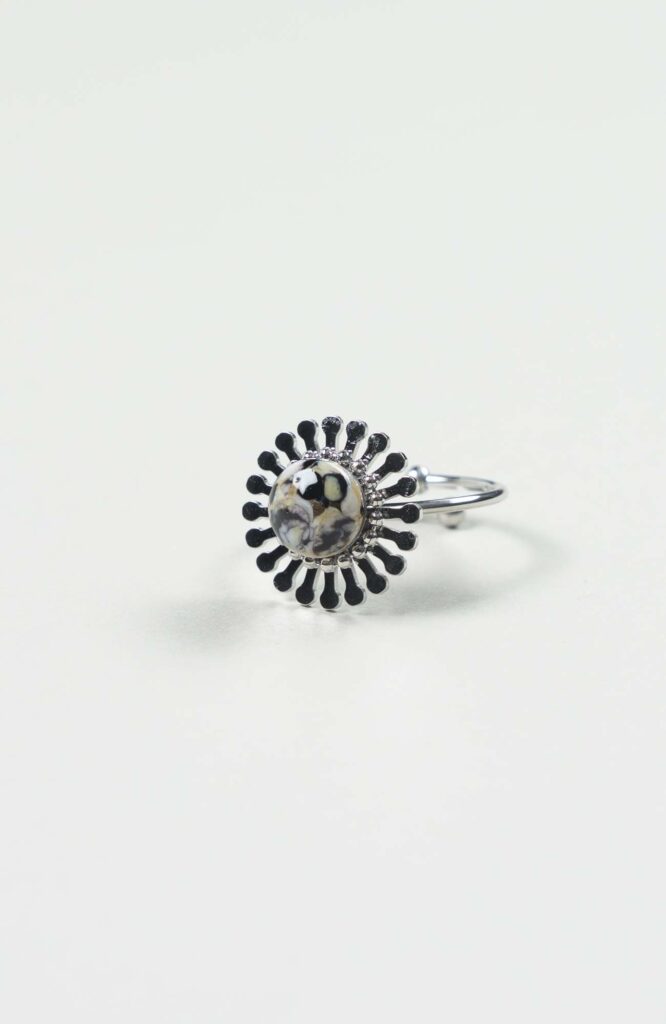 Bague fleur Intense Argenté