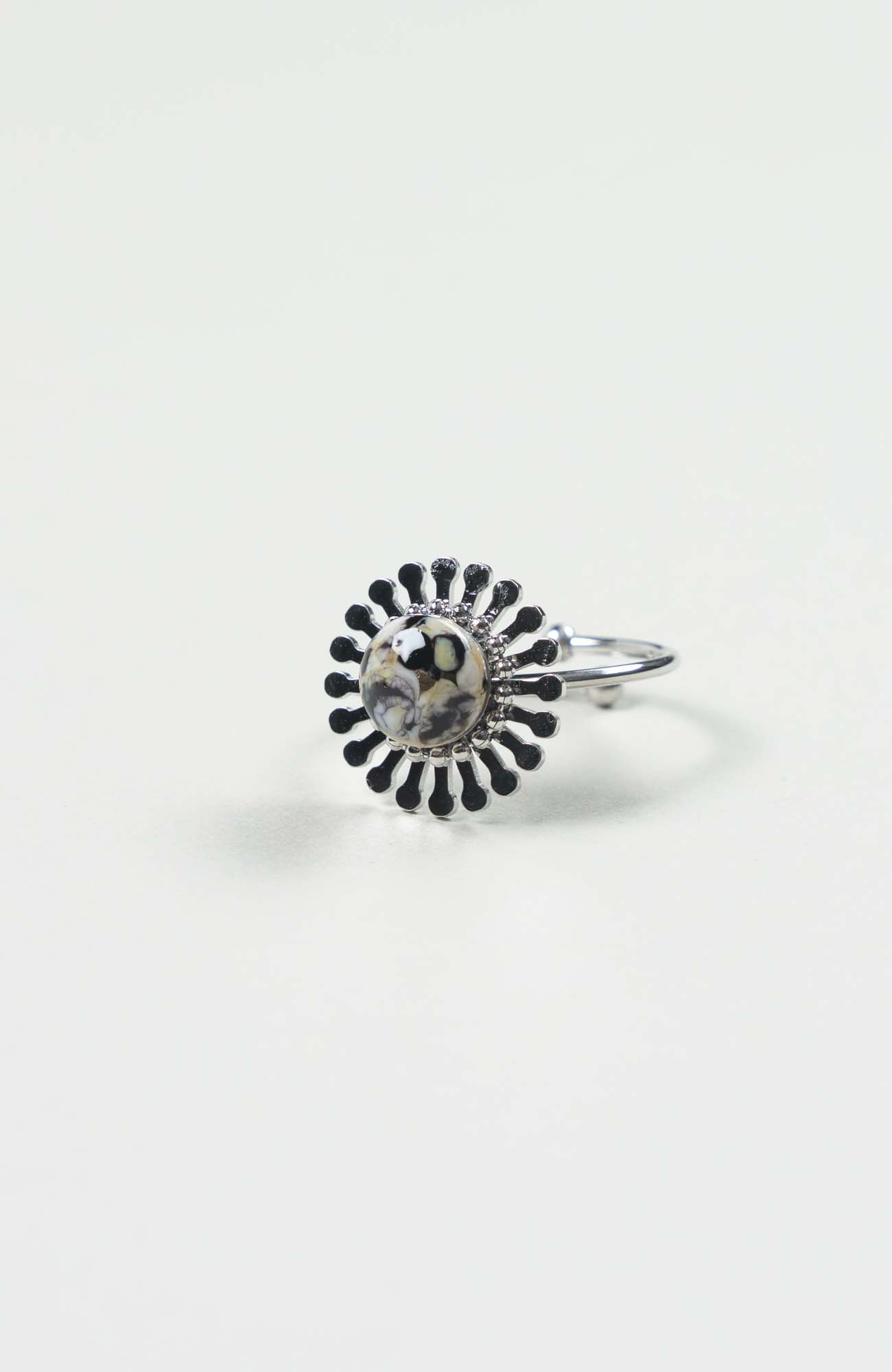 Bague fleur Intense Argenté