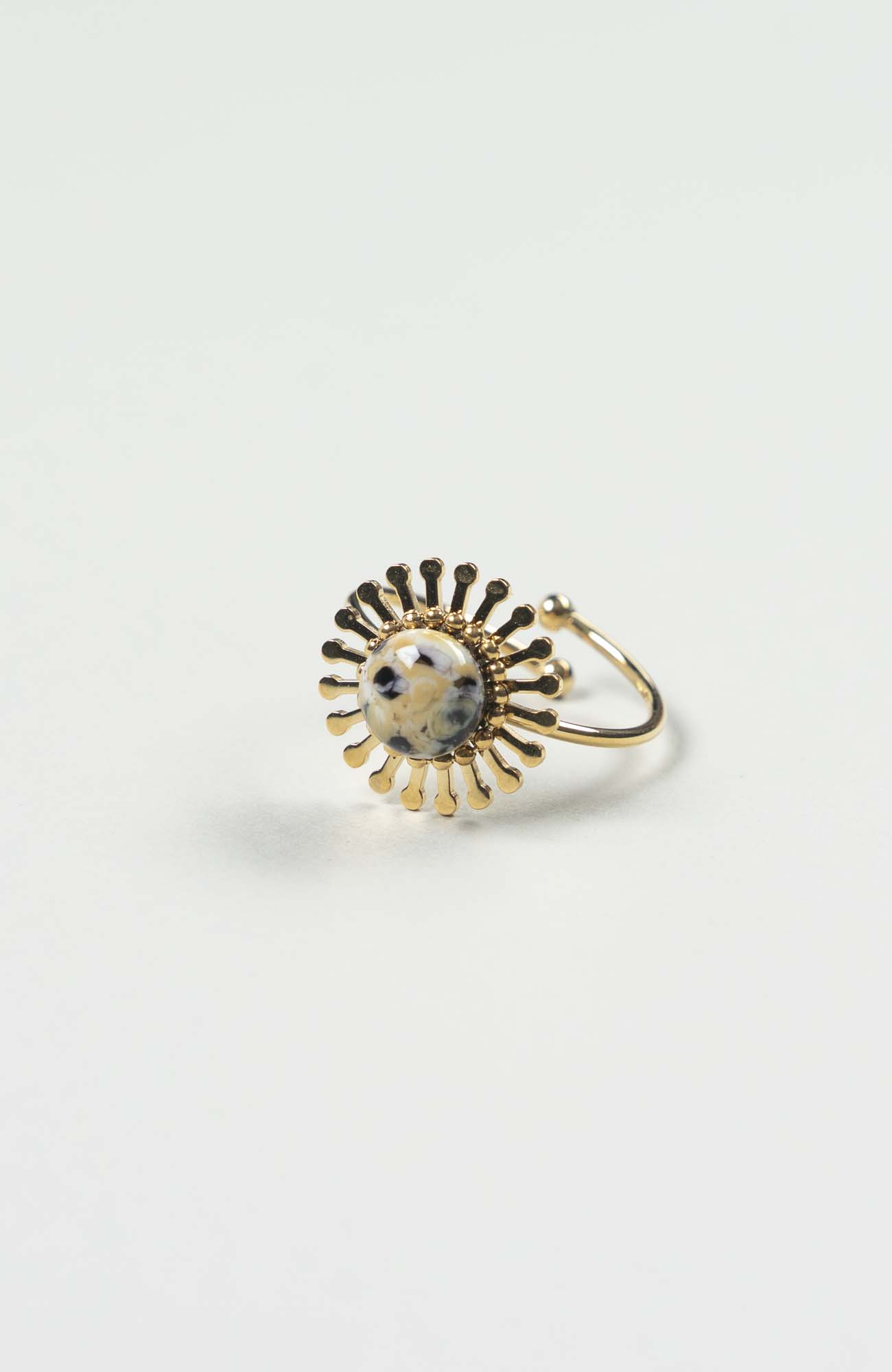 Bague fleur Intense Doré