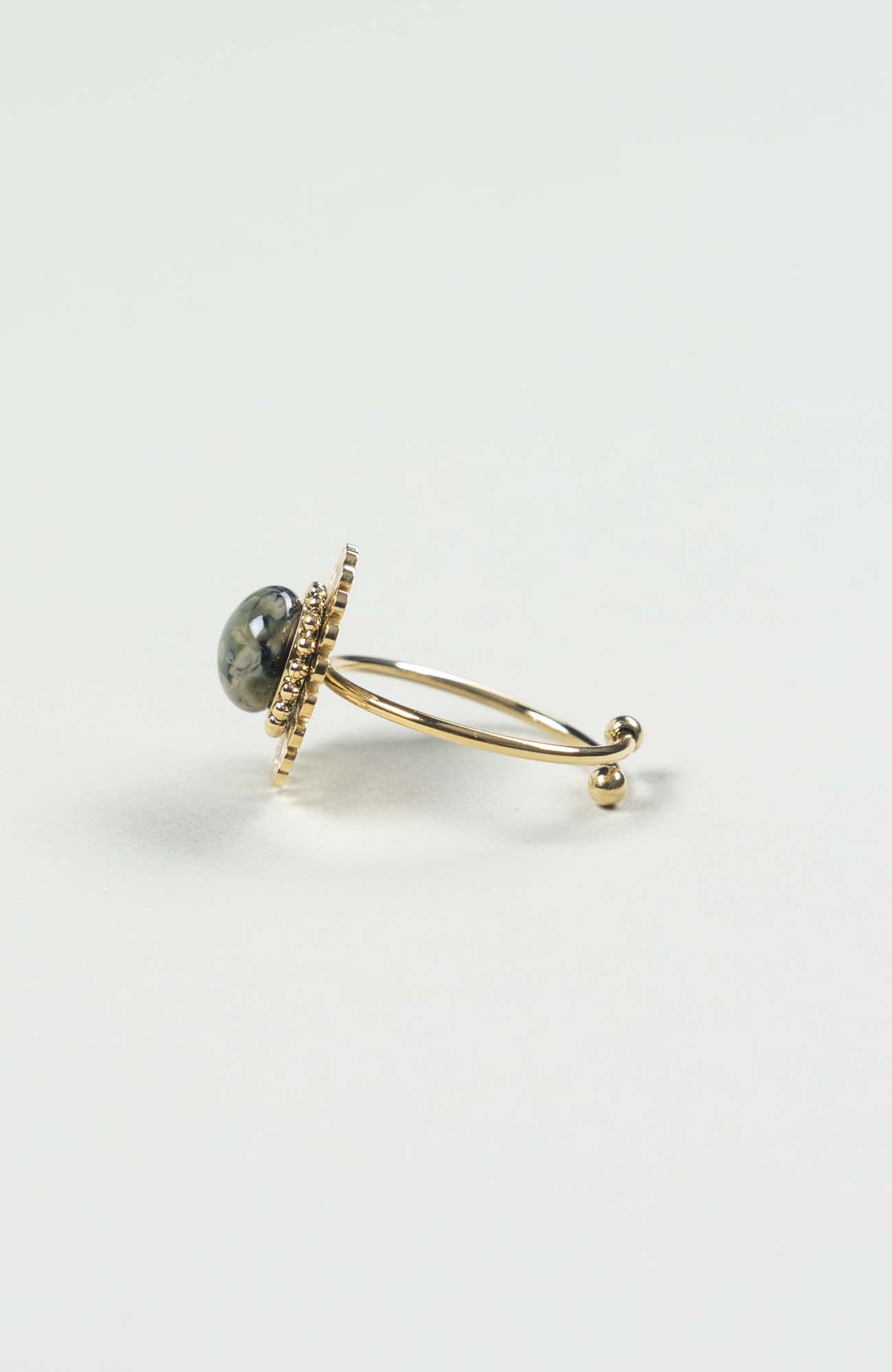 Bague fleur British Doré