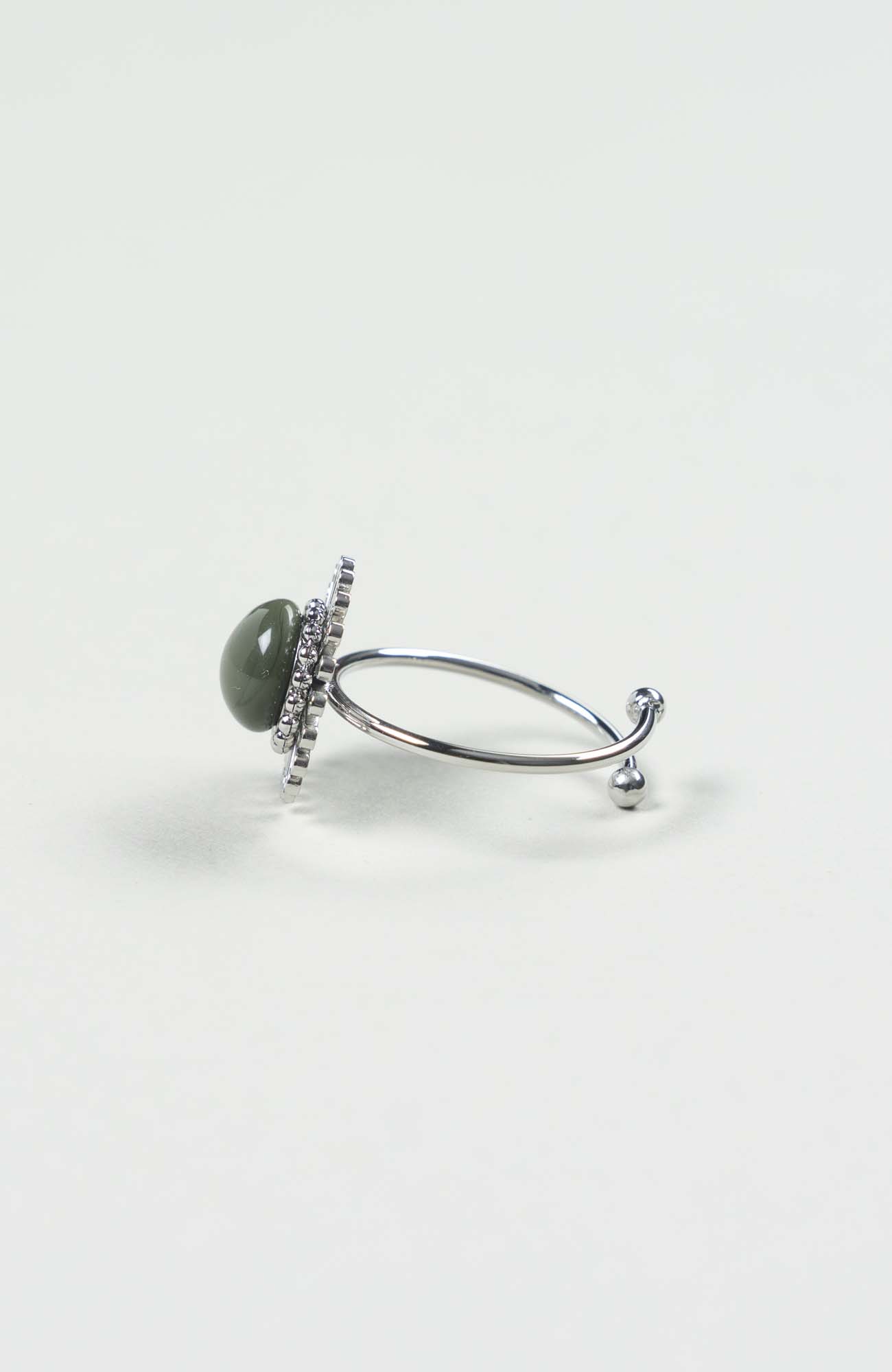 Bague fleur British Uni Argenté