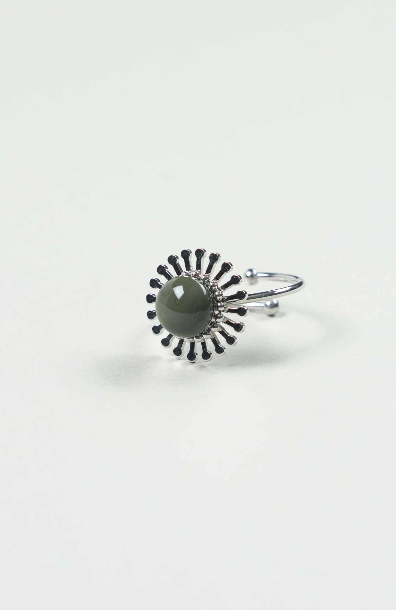Bague fleur British Uni Argenté