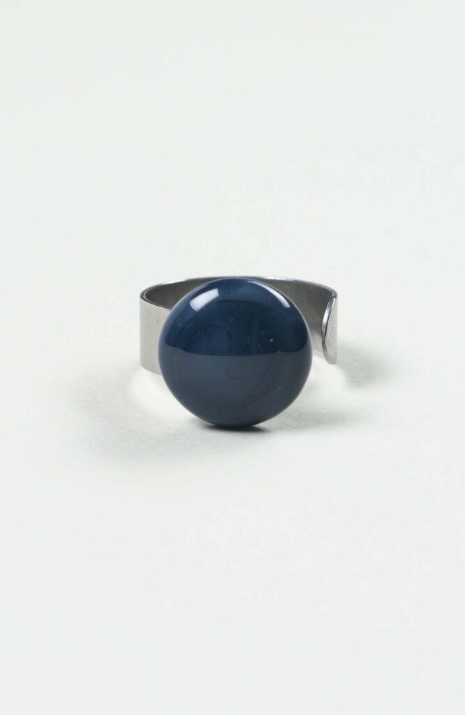 Bague plate Azura Uni Argenté