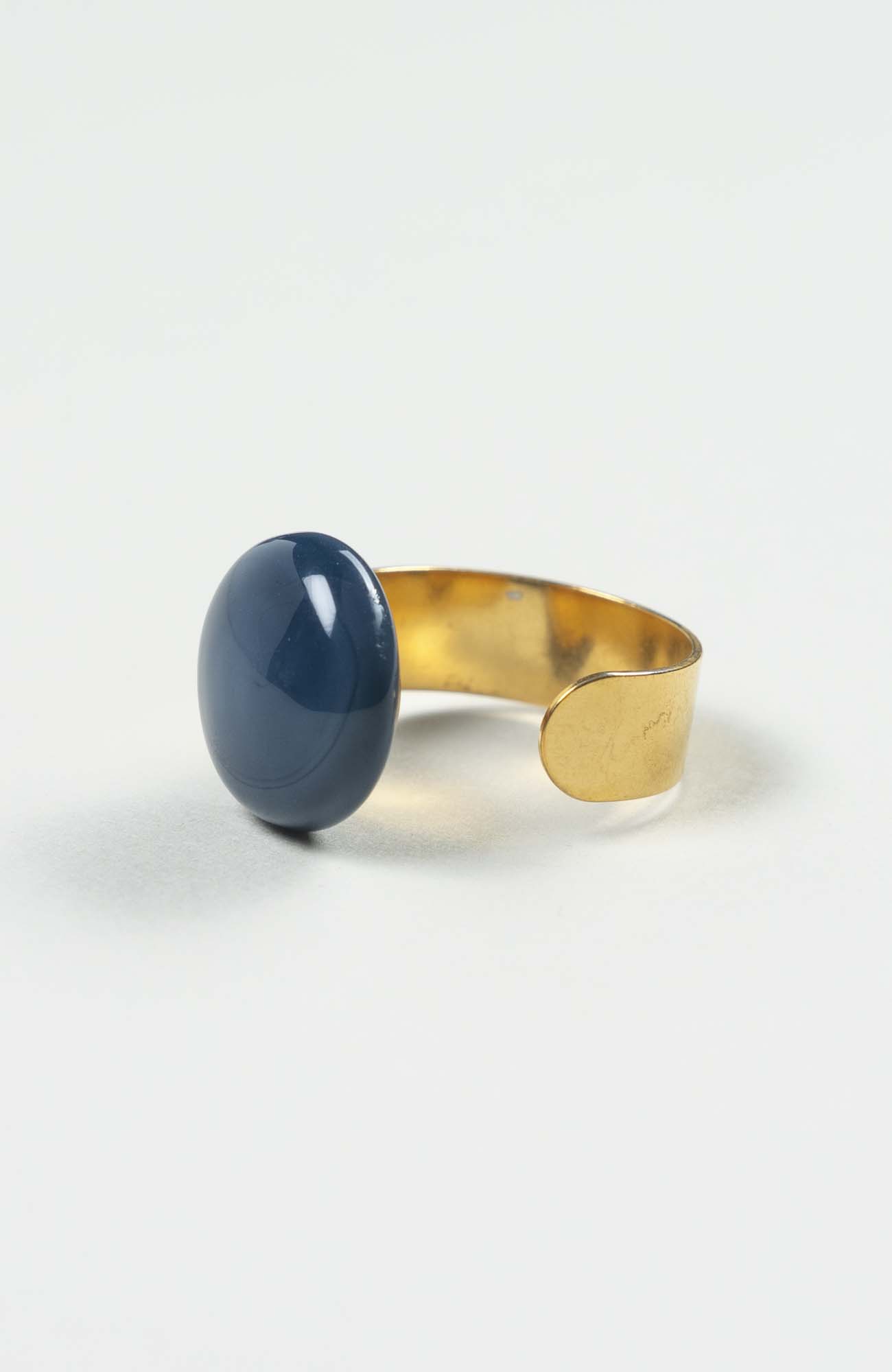 Bague plate Azura Uni Doré