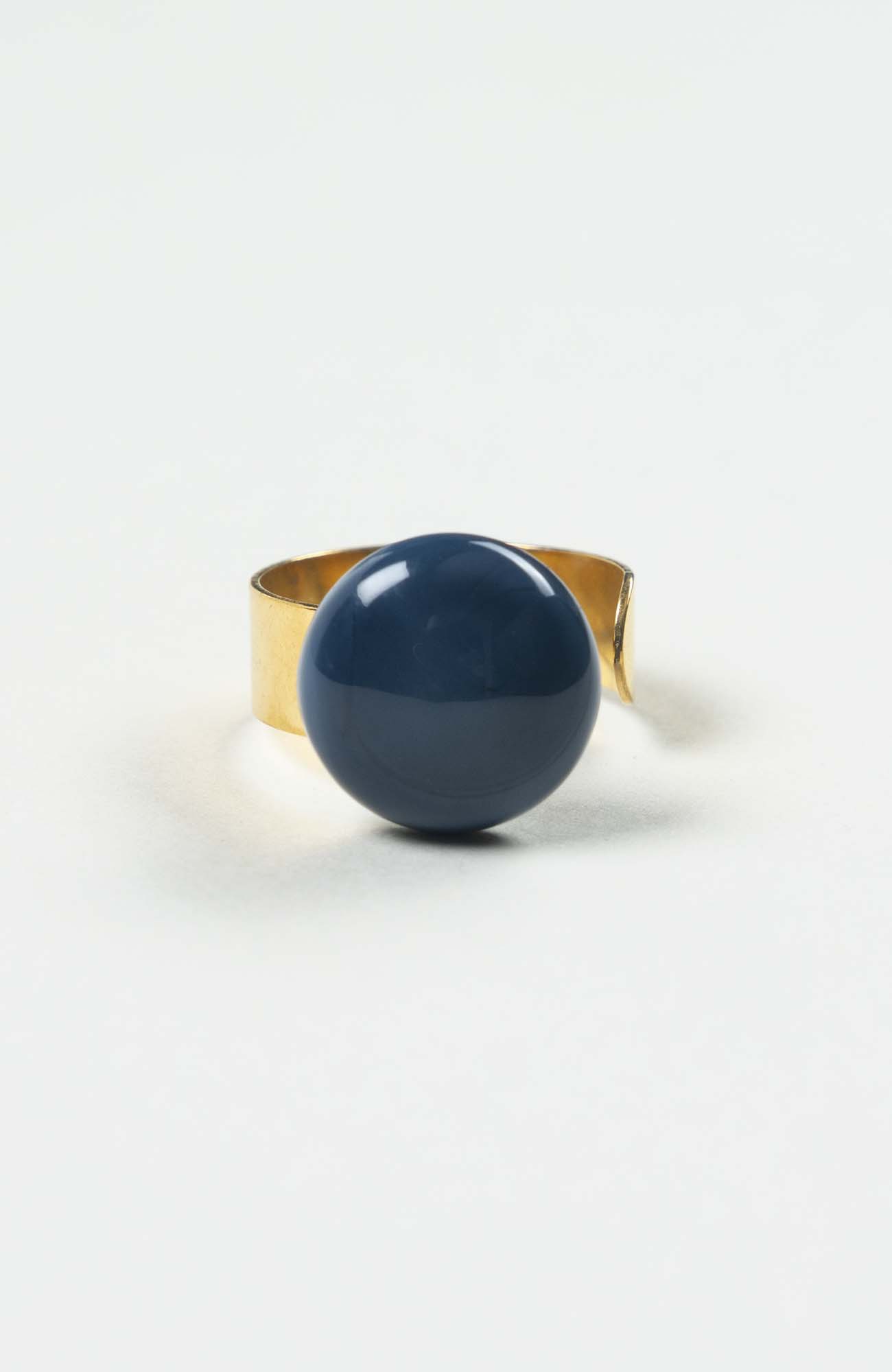 Bague plate Azura Uni Doré