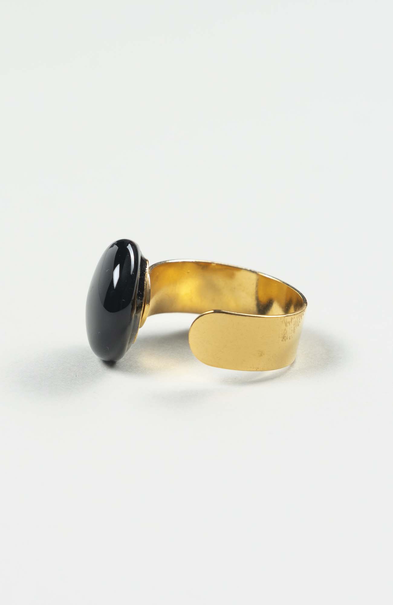 Bague plate Intense Uni Doré