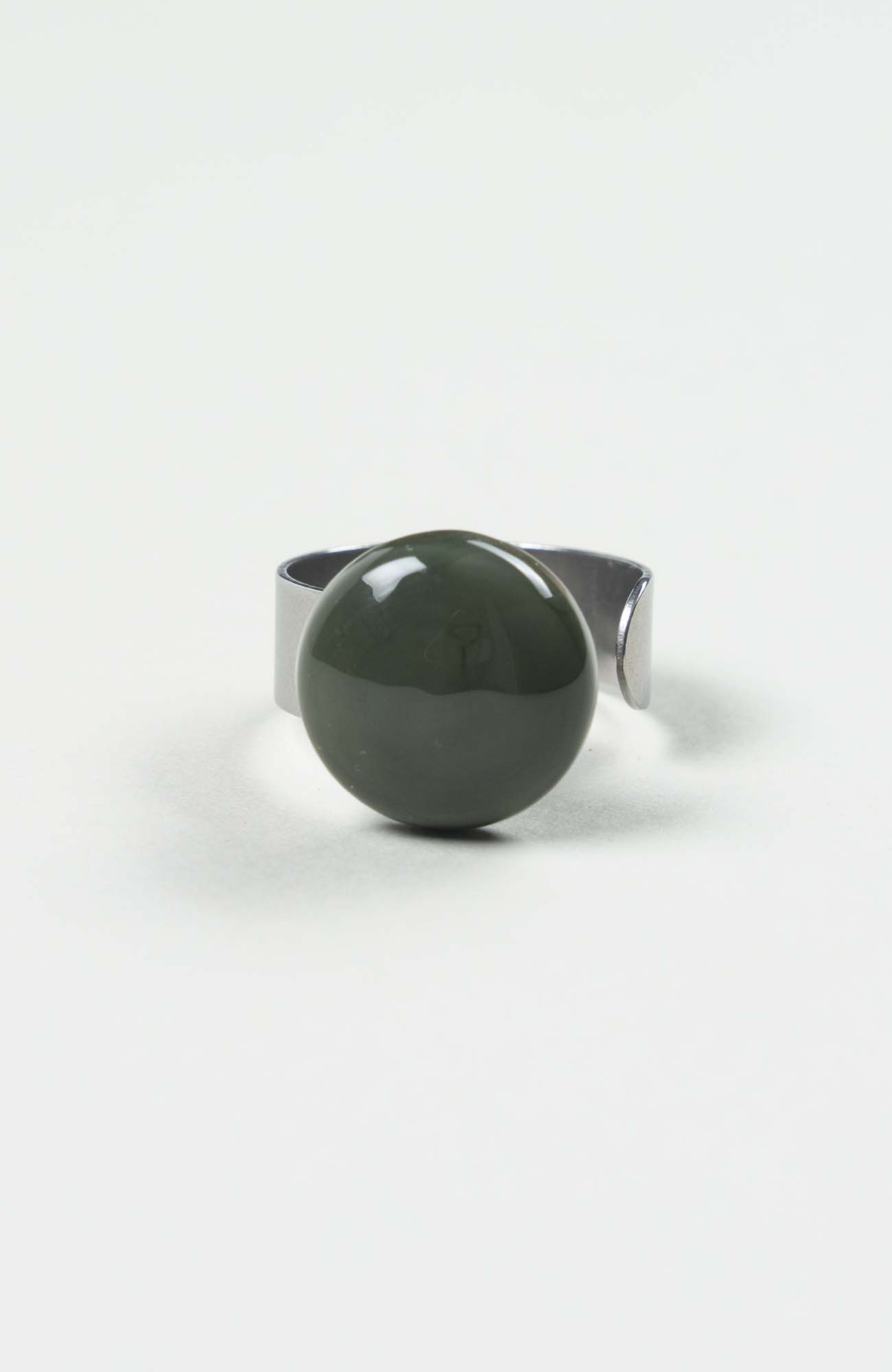 Bague plate British Uni Argenté