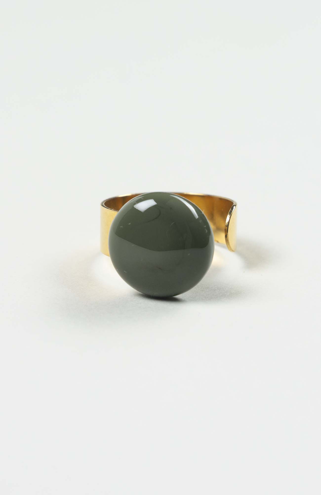 Bague plate British Uni Doré